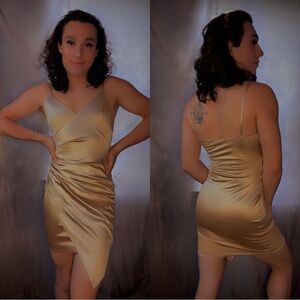 Windsor Gold Mini Dress